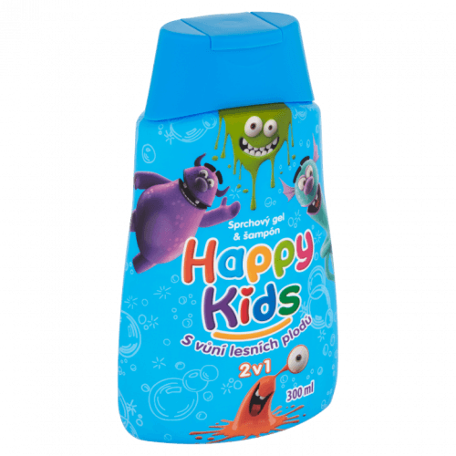 Happy Kids Sprchový gel a šampon s vůní lesních plodů 2v1 300ml