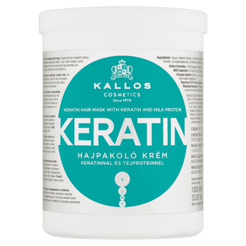 Kallos Keratin Hair Mask vyživující maska s keratinem 1000 ml
