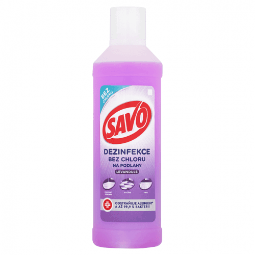 Savo Levandule bez chlóru na podlahy tekutý čistící a dezinfekčí přípravek 1 l