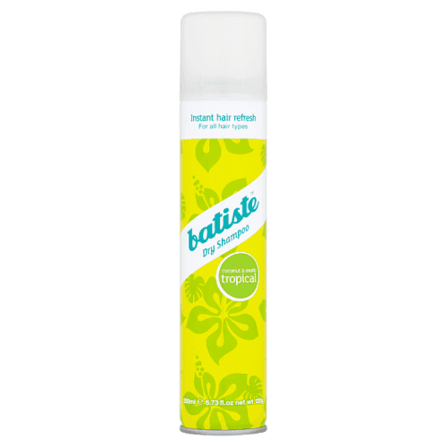 Batiste Suchý šampon na vlasy s vůní tropického ovoce (Dry Shampoo Tropical With A Coconut & Exotic Fragrance) 200 ml