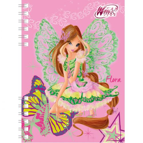 Winx Club Flora - zápisník A6 s kroužkovou vazbou - neuveden