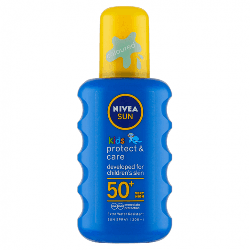 NIVEA Sun spray kids barevný OF50+ 200 ml