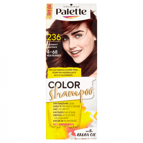 Schwarzkopf Palette Color Shampoo barva na vlasy Kaštanový 236