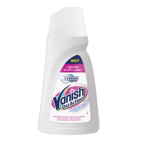 Vanish Oxi Action Crystal White tekutý odstraňovač skvrn na bílé prádlo 20 praní 2l