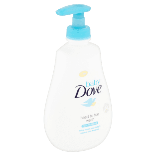 Dove Mycí gel pro děti na tělo i vlásky Baby (Head To Toe Wash Rich Moisture) (Objem 400 ml)