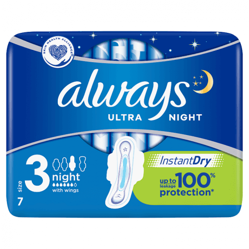 Always Ultra Hygienické Vložky Day & Night (V3) S Křidélky  ks