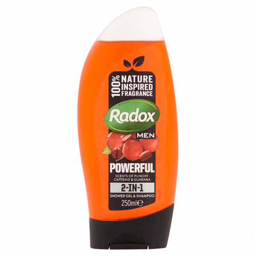 Radox Feel Powerfull 2v1 pánský sprchový gel a šampon  250 ml