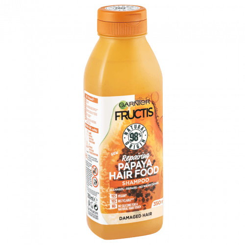 Garnier Regenerační šampon pro poškozené vlasy Fructis Hair Food (Repairing Papaya Shampoo) 350 ml