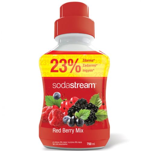 Sodastream sirup Red berry  plus  33procent navíc Sirup RedBerry 750 ml
