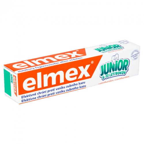 ELMEX Junior zubní pasta 2 x 75 ml+ ústní voda 100 ml