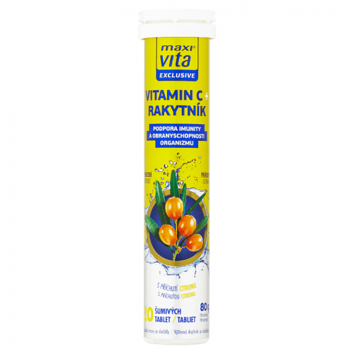 MaxiVita Exclusive Vitamin C + rakytník 20tb
