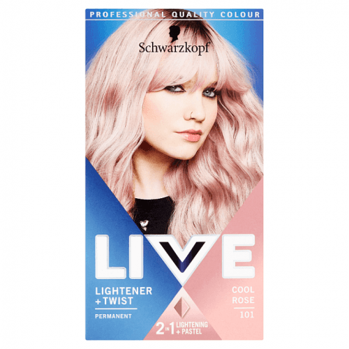 Schwarzkopf	 Live Color Lightener & Twist barva na vlasy odstín č.101 Cool Rose 142,5 ml