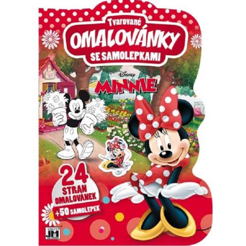 Minnie - Tvarované omalovánky se samolepkami - neuveden