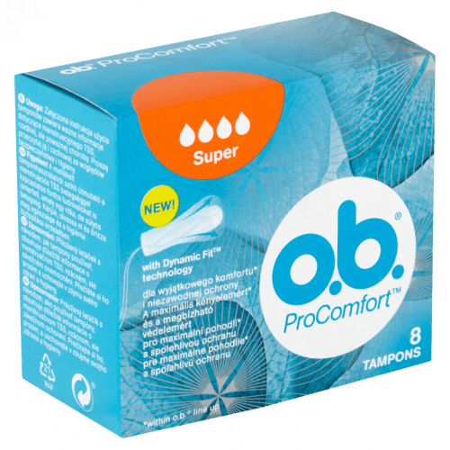 o.b. ProComfort Super tampony se snadným zaváděním a vyjímáním 16 ks pro ženy