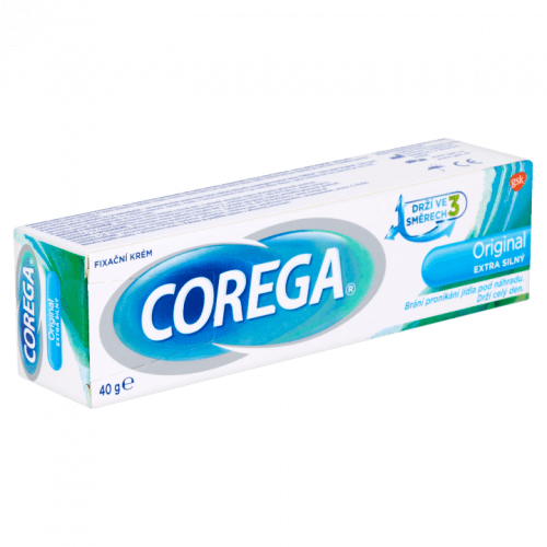 Corega Fixační krém Original extra silný pro pevnou fixaci zubní náhrady, 40g
