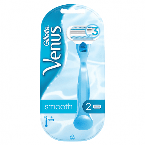 Gillette Venus Smooth : holicí strojek 1 ks + náhradní břit 1ks pro ženy