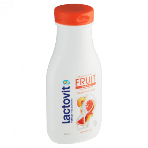 Lactovit Energetický sprchový gel Broskev a grep (Fruit Shower Gel) 300 ml
