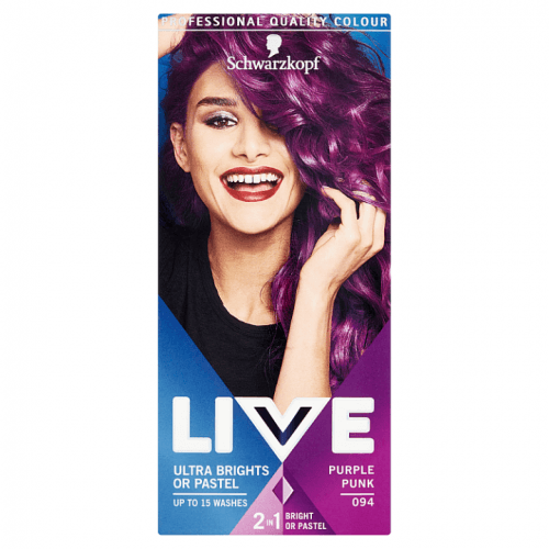Schwarzkopf Live Ultra Brights or Pastel barva na vlasy Purple Punk 094
