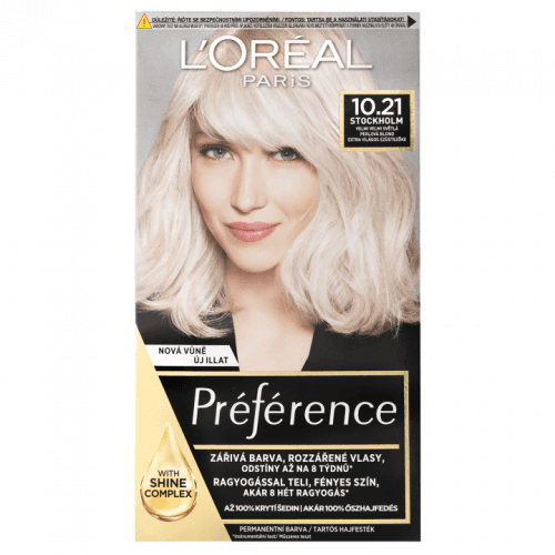 L'Oréal Paris Barva na vlasy Préférense 10.21 Stockholm Velmi světlá perlová blond