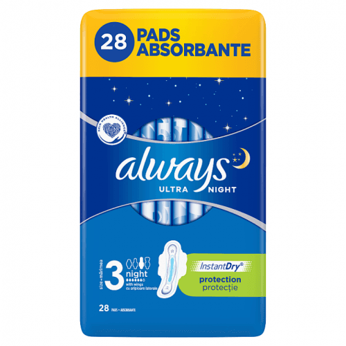 Always Ultra Night hygienické vložky 28 ks