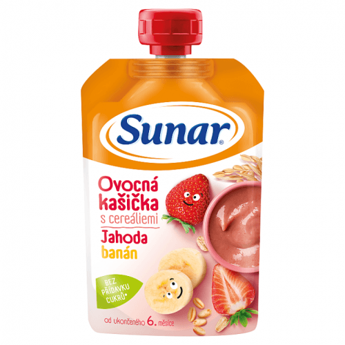 Sunárek kašička banán a jahoda 120g