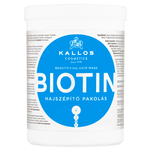 Kallos Maska na vlasy s biotinem (Biotin Beautifying Hair Mask) 1000 ml