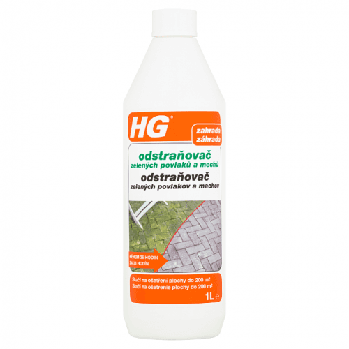 HG odstraňovač zelených povlaků a mechů – koncentrát