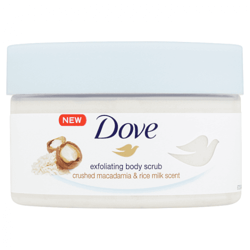 Dove Exfoliating Body Scrub Crushed Macadamia & Rice Milk vyživující t