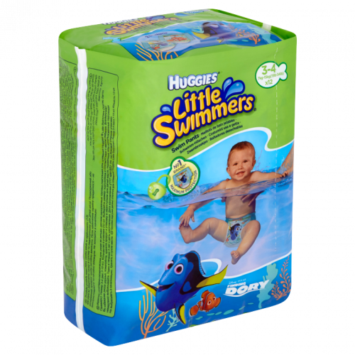 Huggies Little Swimmers natahovací plenky na plavání vel. 3-4, 7-15 kg 12 ks
