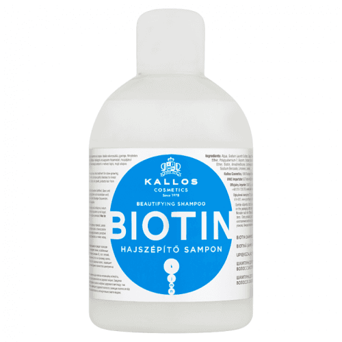Kallos Biotin Shampoo 1000ml Šampon na jemné vlasy   W Pro všechny typy vlasů