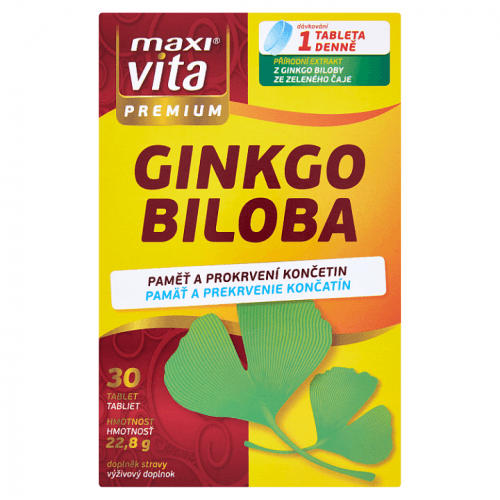 Maxi Vita Ginkgo biloba, 30 tablet