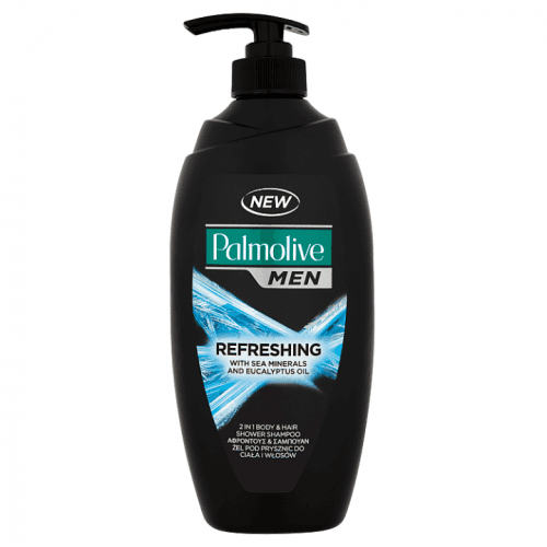 Palmolive Sprchový gel pro muže 2v1 na tělo a vlasy For Men (Refreshing 2 In 1 Body & Hair Shower Shampoo) 750 ml s pumpičkou