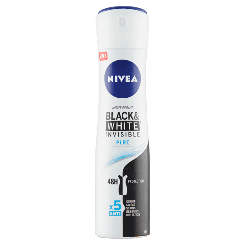 Nivea Antiperspirant ve spreji Invisible For Black & White Pure 150 ml 2 ks