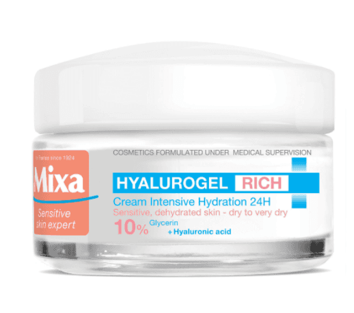 Mixa iItenzivně hydratační denní krém (Hyalurogel Rich Cream) 50 ml