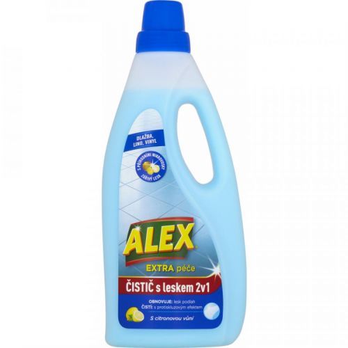 ALEX 2v1 čistič + leštěnka na dlažbu a linoleum s citrónovou vůní 750ml
