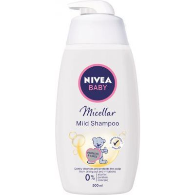 Nivea Baby Micelární jemný šampon na vlasy dávkovač 500 ml