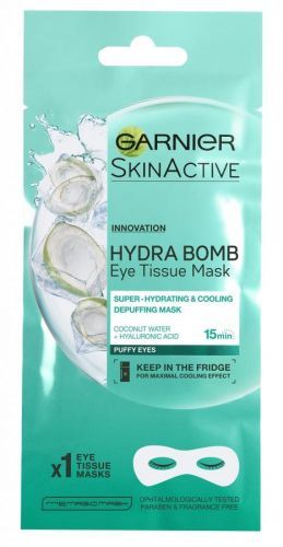 Garnier Vyhlazující oční maska s kokosovou vodou a kyselinou hyaluronovou (Eye Tissue Mask) 6 g