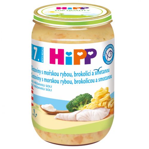 Hipp Hipp těstoviny s mořskou rybou, brokolicí a smetanou dětský příkrm 220 g