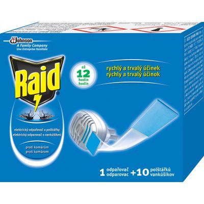 Raid Floral elektrický odpařovač se suchou náplní + polštářky 10 x 0,635g