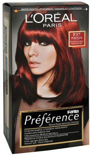 L'Oréal Paris Préférence barva na vlasy na všechny typy vlasů 60 ml odstín P37 Pure Plum pro ženy