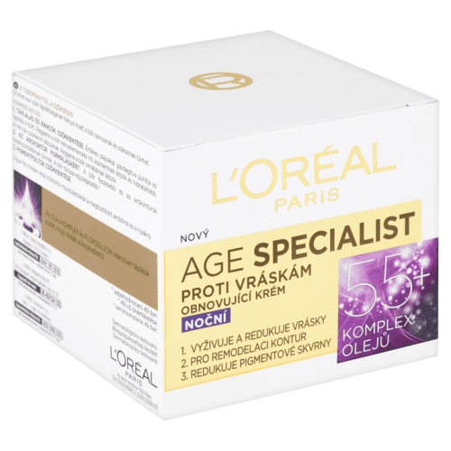 Loreal Paris Noční krém proti vráskám Age Specialist 55+ 50 ml