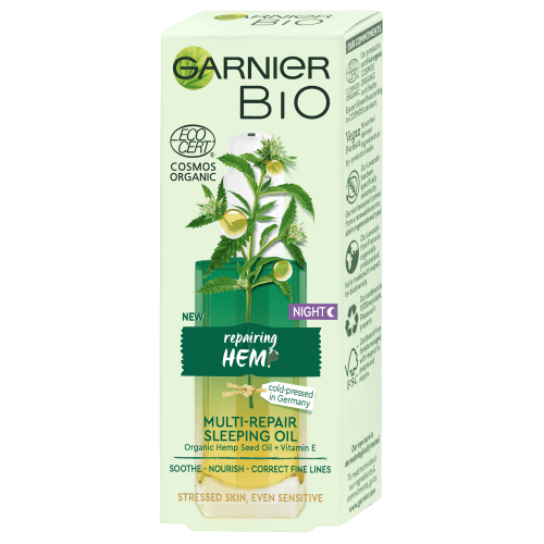 Garnier Multi-regenerační noční olej s bio konopným olejem BIO (Multi-Repair Sleeping Oil) 30 ml