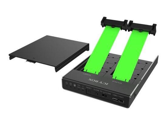 IcyBox Dokovací & Clone stancice pro M.2 SATA SSDs 30/42/60/80 mm, USB 3.0, IB-2812CL-U3