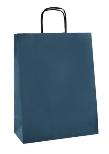 Papírová taška přírodní - modrá 18 x 8 x 22,5 cm 154005