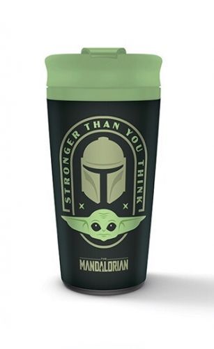 PYRAMID INTERNATIONAL Cestovní hrnek Star Wars: The Mandalorian - Stronger Than You Think