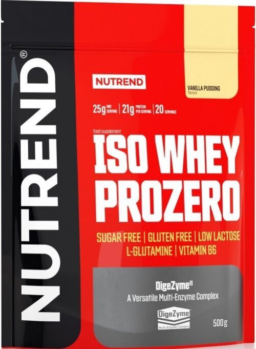 NUTREND Iso Whey Prozero 500g Pudingová Vanilka