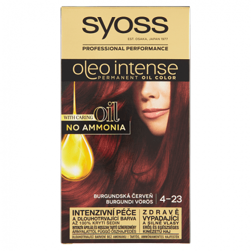 Syoss Oleo Intense Color 4-23 Burgundská červeň barva na vlasy bez amoniaku