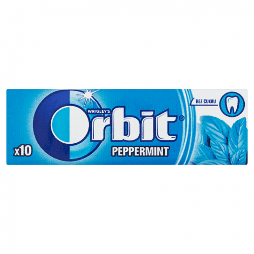 Wrigleys Orbit Peppermint žvýkačka dražé 10 kusů 14 g