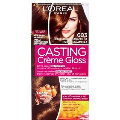 Loreal Paris Barva na vlasy Casting Crème Gloss 603 čokoládová karamelka