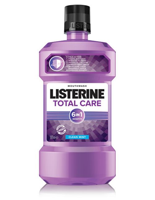 Listerine Total Care ústní voda pro kompletní ochranu zubů (Clean Mint Mouthwash 6 in 1) 95 ml